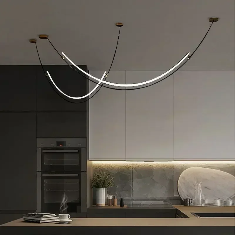 Decor Lighting Floor Lamps - 북유럽 현대 매달려 샹들리에 광택 미니멀리스트