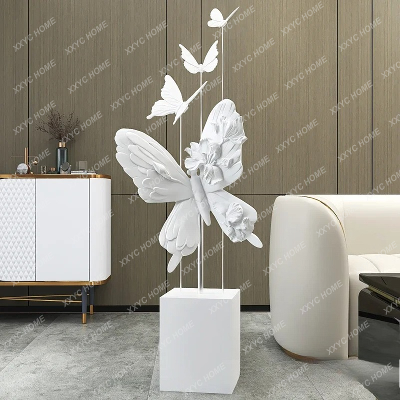 Lighting Decoration Stand - Q 대형 고급 나비 거실 장식품