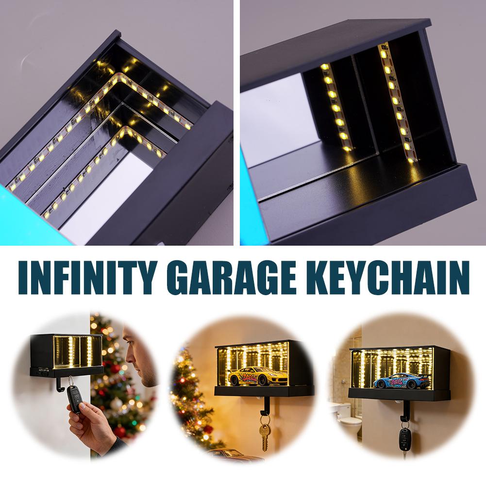 Lighting Effect Home Decor - 무한 차고 열쇠고리 LED 라이트 자동차