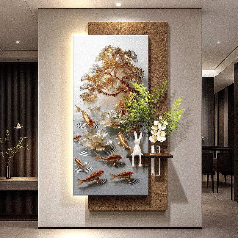 Wall Decor Lighting Tree - 나인피쉬 집합 부자 그림 입구 장식