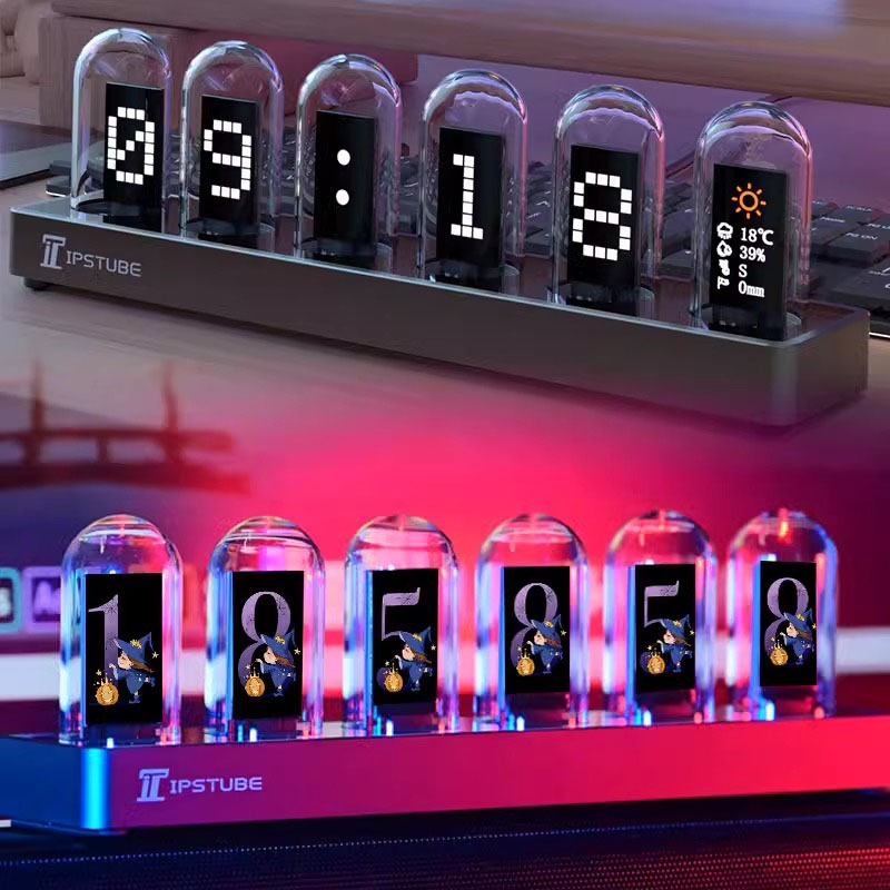 Lighting Home Decor Ideas - RGB 닉시 튜브 시계 LED 발광