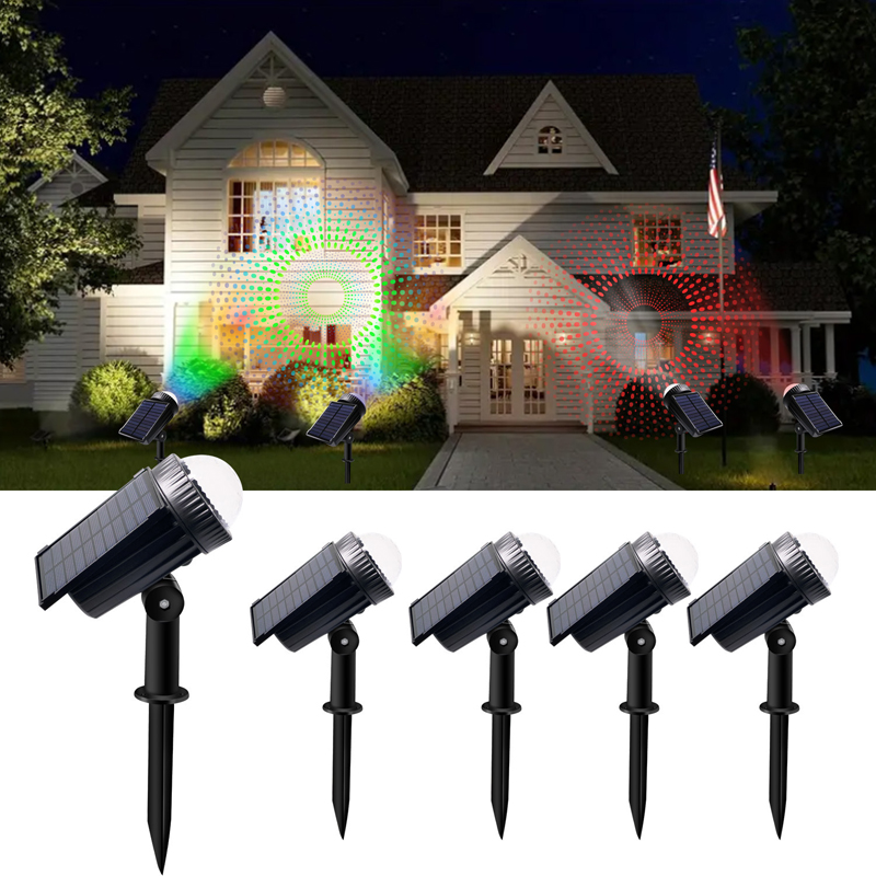 Wall Decor Lighting Tree - 야외 태양광 LED 물방울 프로젝션 조명