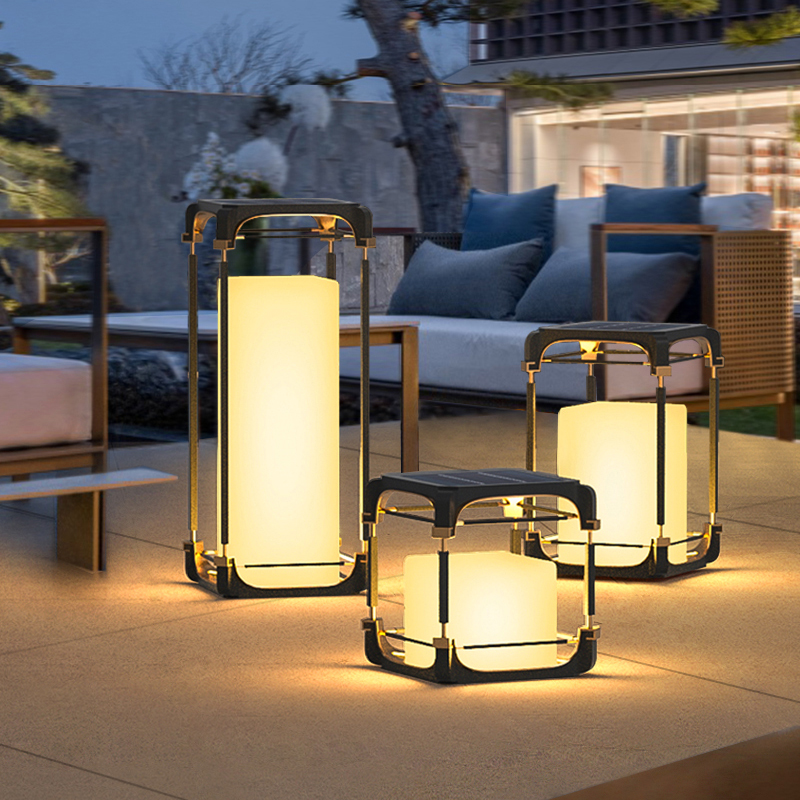Decor Lighting Floor Lamps - 빛나는 플로어 램프 안뜰 태양광 LED