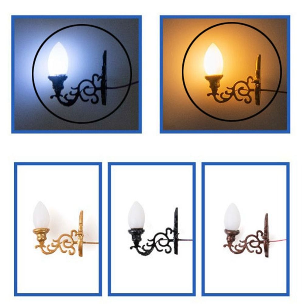 새로운 1.7*2cm 인형의 집 벽등 ABS 금속 소재 - Lighting Decor House 리뷰 및 가격