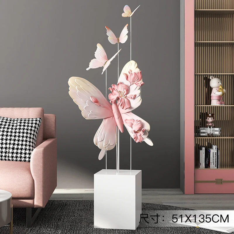 Q 대형 고급 나비 거실 장식품 홈 오너먼트 소파 TV - Lighting Decoration Stand 리뷰 및 가격