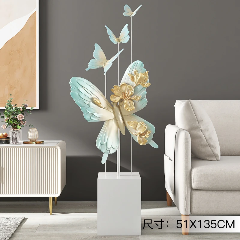 Q 대형 고급 나비 거실 장식품 홈 오너먼트 소파 TV - Lighting Decoration Stand 리뷰 및 가격