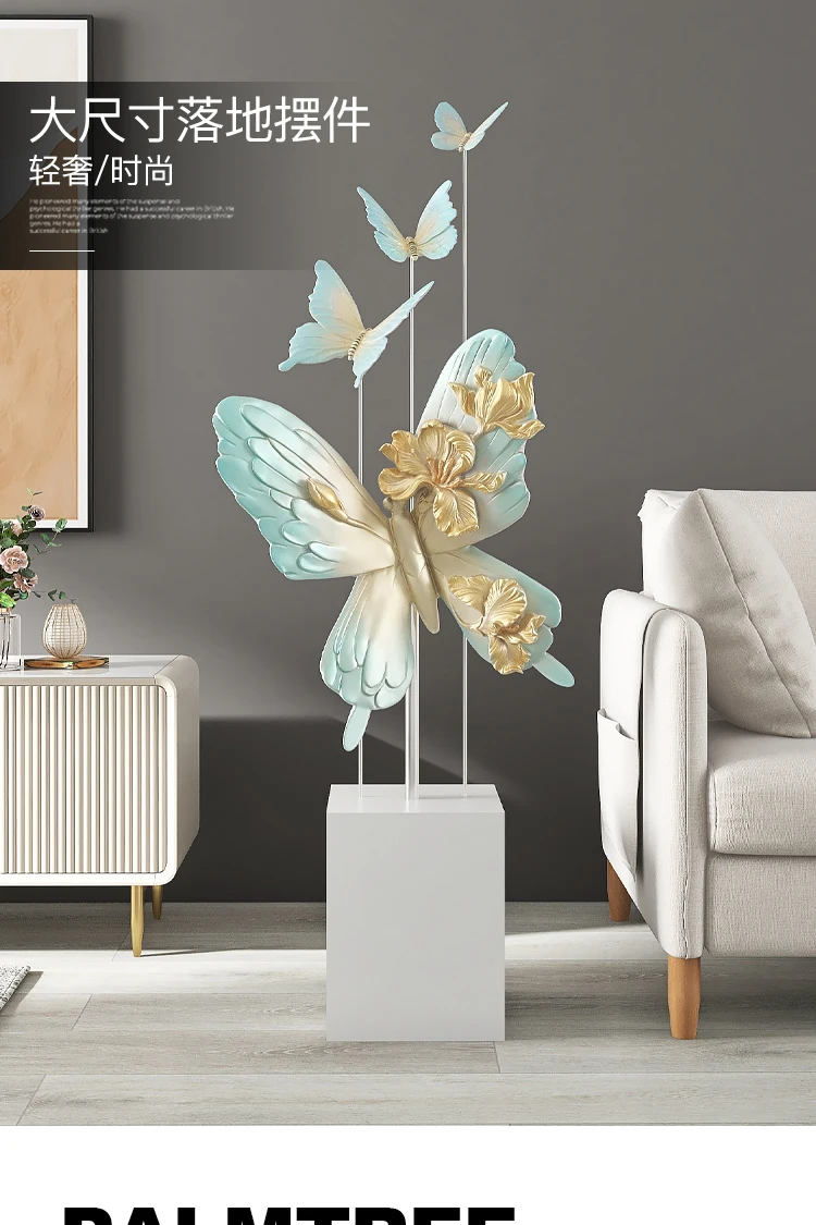 Q 대형 고급 나비 거실 장식품 홈 오너먼트 소파 TV - Lighting Decoration Stand 리뷰 및 가격