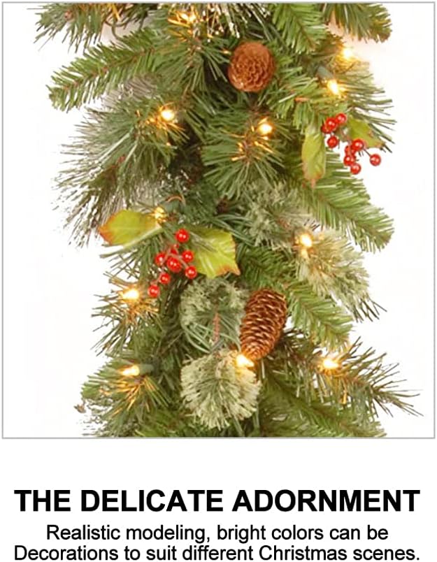 2.7m 라탄 크리스마스 리스 50개의 LED 조명 인 - Wall Decor Lighting Tree 리뷰 및 가격