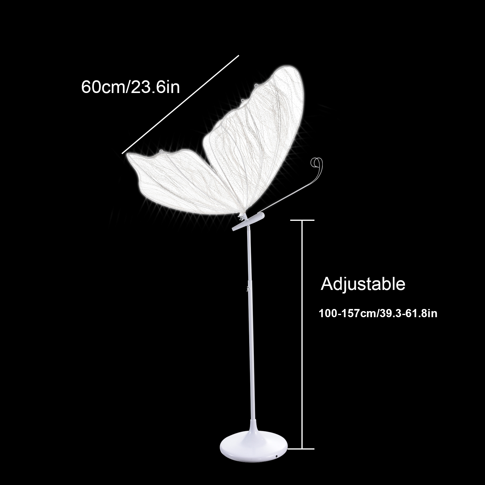 2팩 55.1-70.8인치(조절 가능) 나비 플로어 램 - Decor Lighting Floor Lamps 리뷰 및 가격