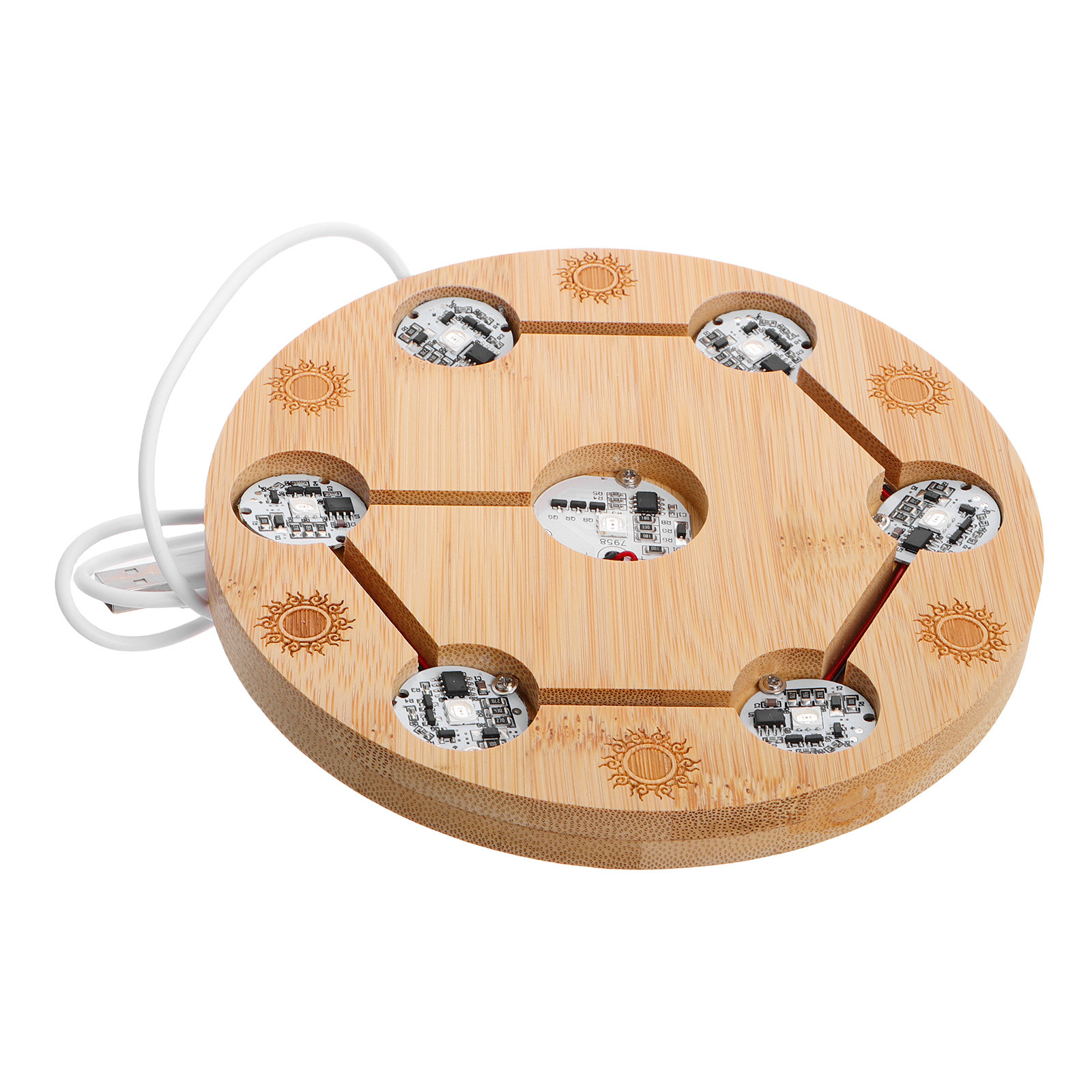 원목 크리스탈 구체 받침대 LED 조명 디스플레이 스탠 - Lighting Decoration Stand 리뷰 및 가격