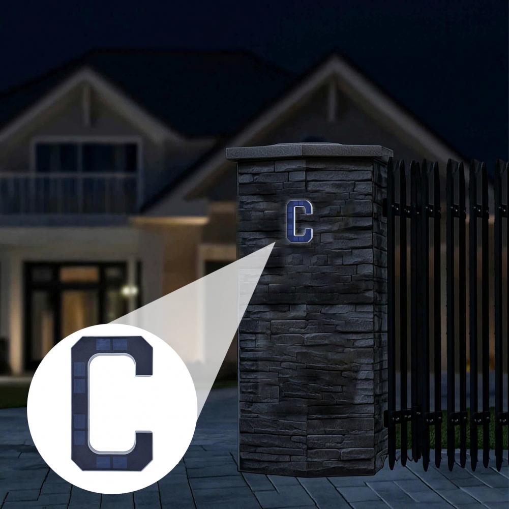 태양광 주소 번호 표시판, LED 조명 A-D 글자 및 - Lighting Decor House 리뷰 및 가격