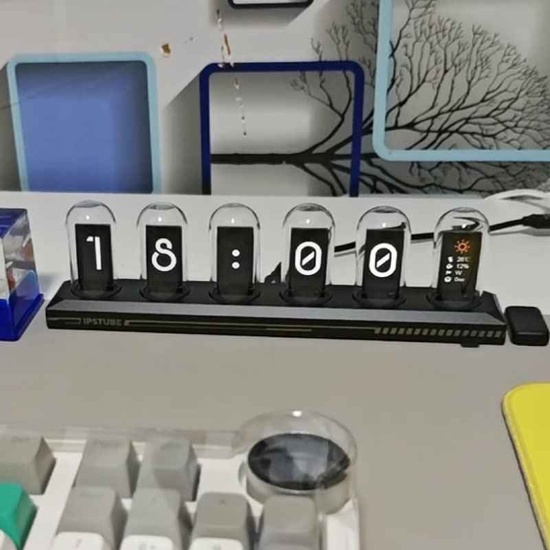 RGB 닉시 튜브 시계 LED 발광 IPS 컬러 스크린 - Lighting Home Decor Ideas 리뷰 및 가격