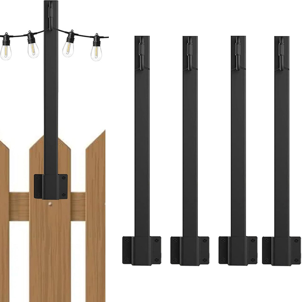 4개 금속 스트링 라이트 폴, 클립 홀더 후크 포함,  - Lighting Decoration Stand 리뷰 및 가격