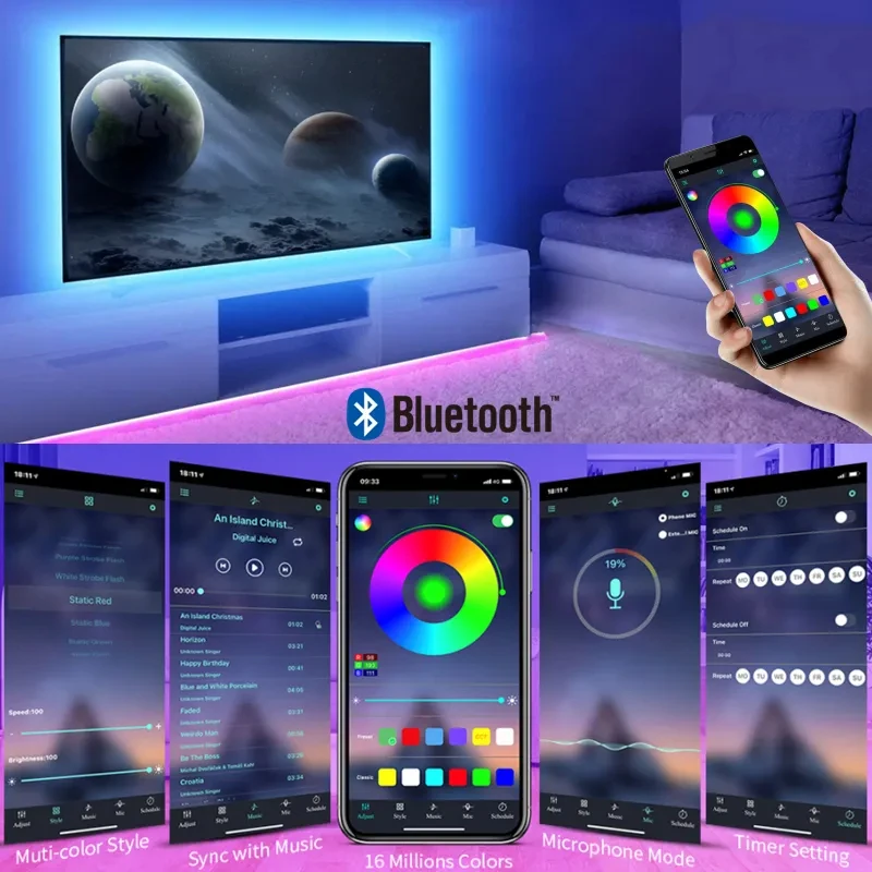 USB LED 스트립 라이트 DC 5V RGB 5050 - Lighting Bolt Decor 리뷰 및 가격