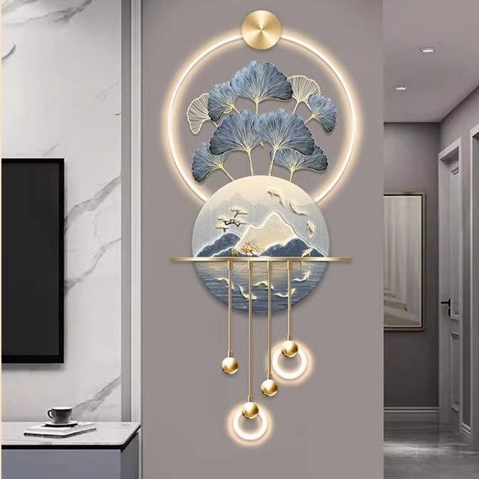 nq- 라이트 럭셔리 포춘 트리 현관 장식 그림, 나인 - Wall Decor Lighting Tree 리뷰 및 가격