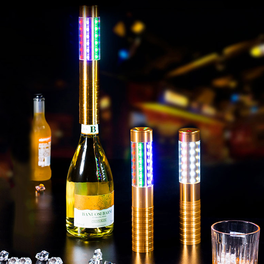 휴대용 스트로브 조명 샴페인 병 스파클러 LED 스트로 - Lighting Effect Home Decor 리뷰 및 가격