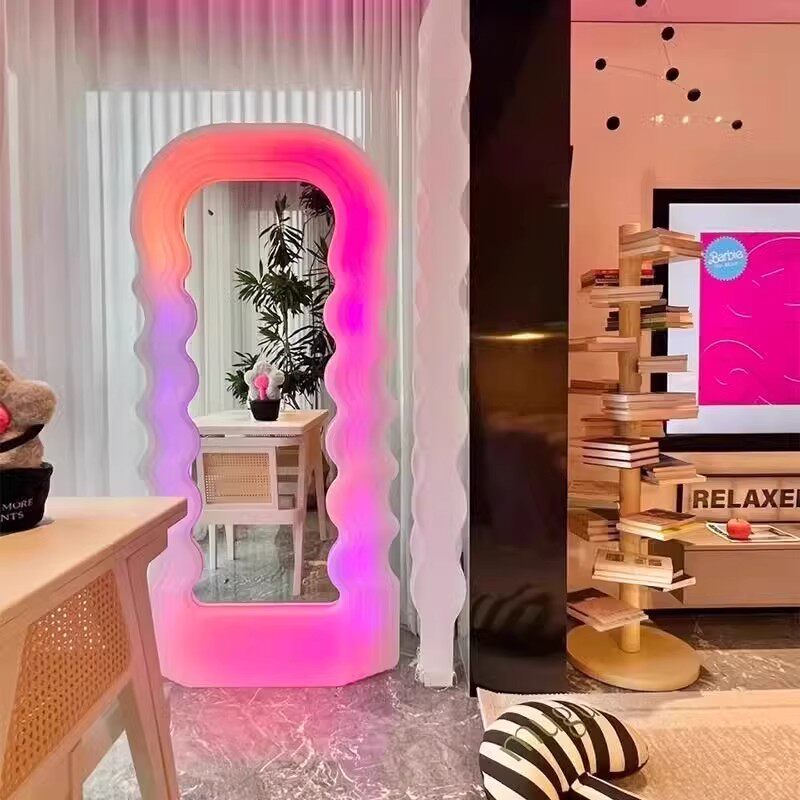 아파트 조명 장식 거울 색상 변화 북유럽풍 웨이브 거울 - Furniture Lighting & Decor Magazine 리뷰 및 가격