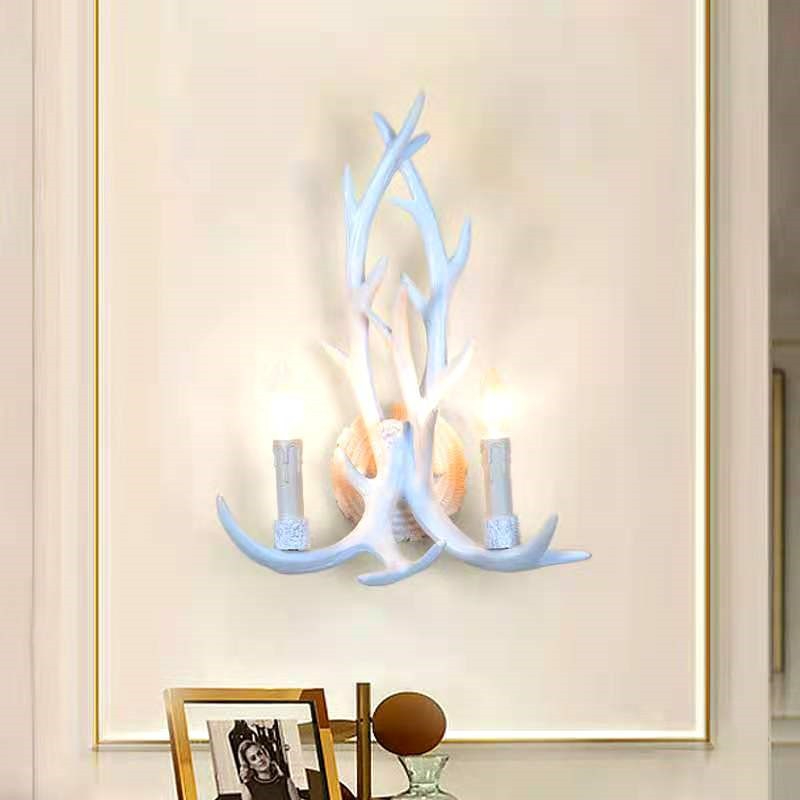나무 느낌 레진 장식 LED 벽등 램프 사슴뿔 레트로  - Wall Decor Lighting Tree 리뷰 및 가격