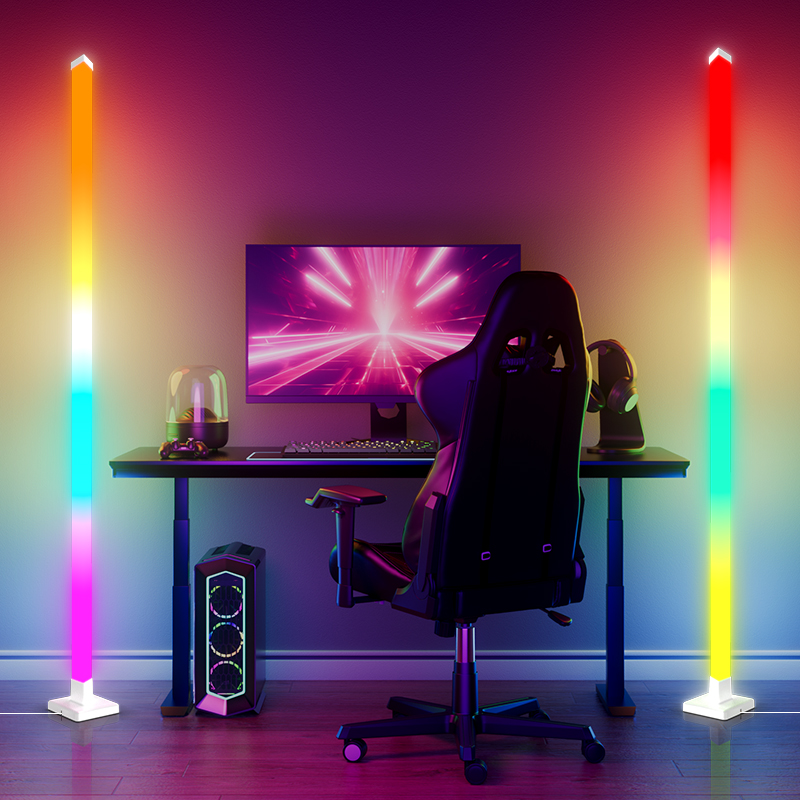 RGB 디밍 가능 스마트 스탠딩 LED 플로어 램프,  - Lighting Decoration Stand 리뷰 및 가격