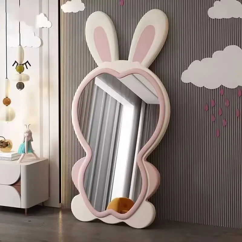 크림 스타일 불규칙 풀 사이즈 전신 거울 라이트 럭셔리 - Lighting Decoration Stand 리뷰 및 가격