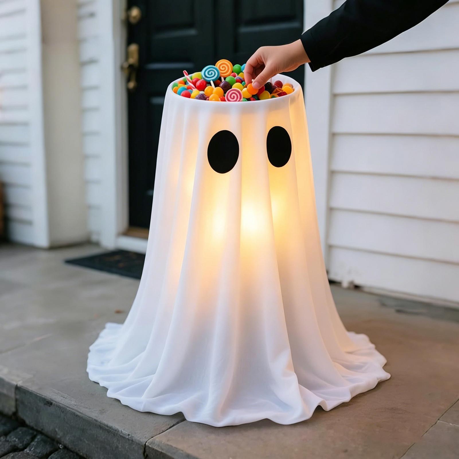 유령 할로윈 장식 8가지 모드 LED 조명 사탕 그릇  - Lighting Decoration Stand 리뷰 및 가격