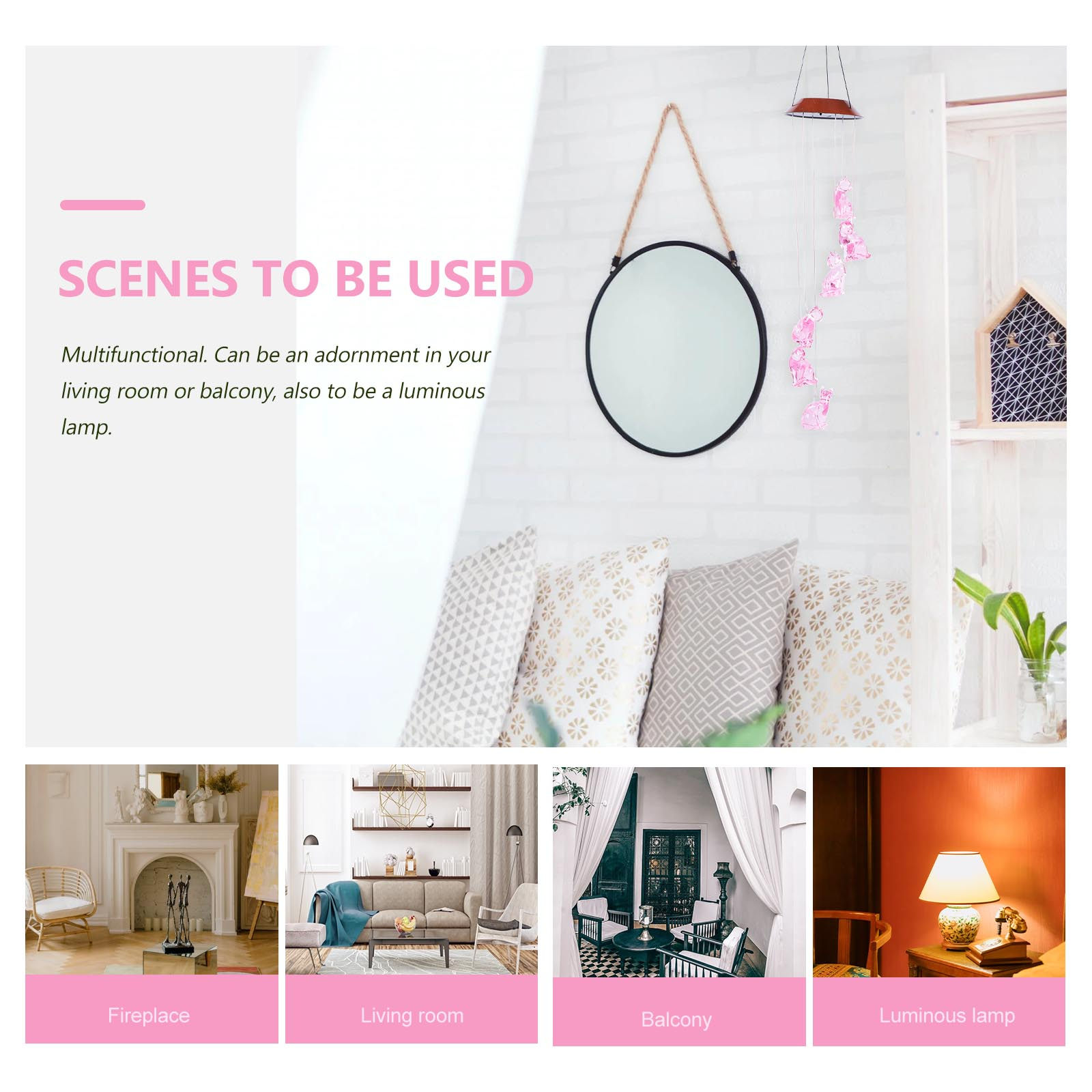 1개입 스타일리시한 바람종 조명 태양광 충전식 걸이형  - Lighting Home Decor Ideas 리뷰 및 가격