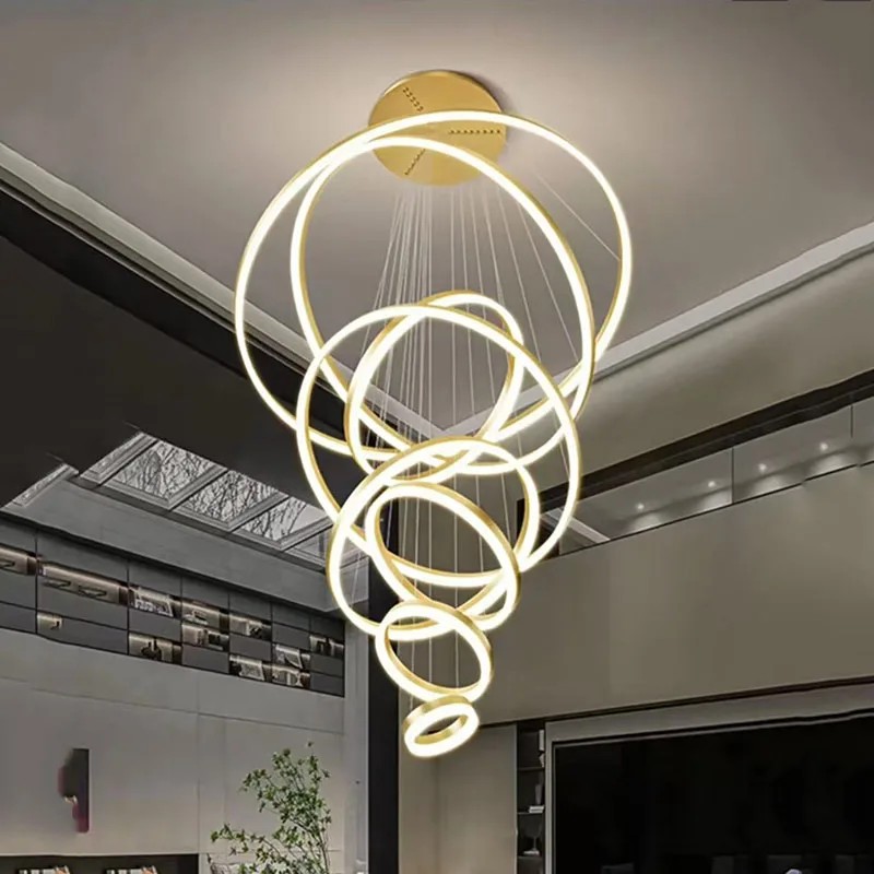 새로운 라이트 럭셔리 모던 홈 데코 샹들리에, 계단 샹 - Lighting Decor Bedroom 리뷰 및 가격