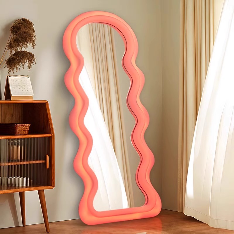 한국어 스타일 라이트 미러 물결 모양의 빛 펑키 미적  - Furniture Lighting & Decor Magazine 리뷰 및 가격
